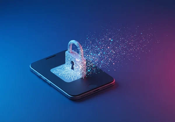 Hidden data flowing from a smartphone, showing privacy risk