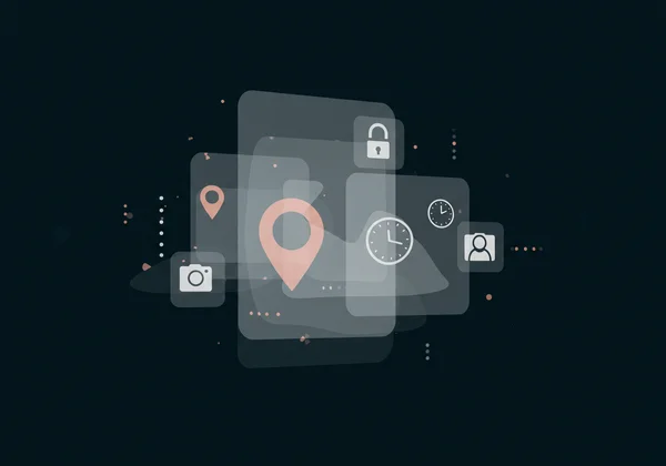 Цифровая фотография с скрытыми слоями метаданных, раскрывающими информацию