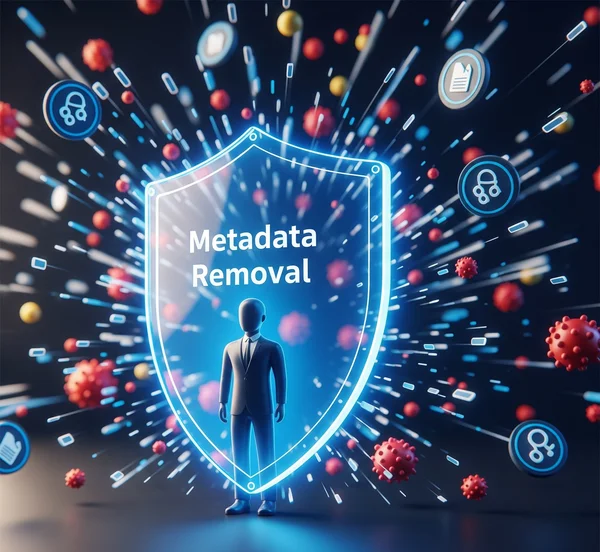 Perisai digital besar melindungi pengguna daripada ancaman metadata