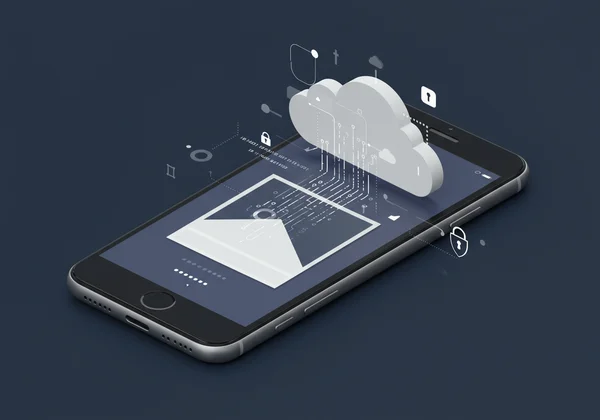 Hidden data flowing from a photo, symbolizing metadata privacy