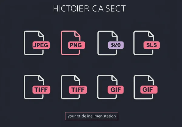 Icons representing supported image formats: JPEG, PNG, TIFF, GIF
