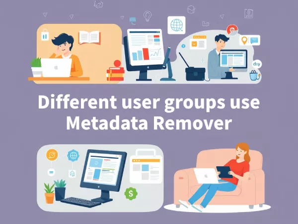 Различные группы пользователей, использующие Metadata Remover